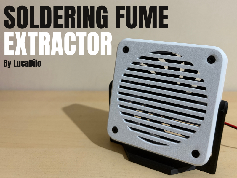 Soldering Fume Extractor – 80mm PC Fan Case