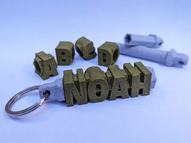 Customizable fidget Name keychain spinner view 4