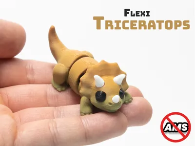 Mini Flexi Triceratops - No AMS