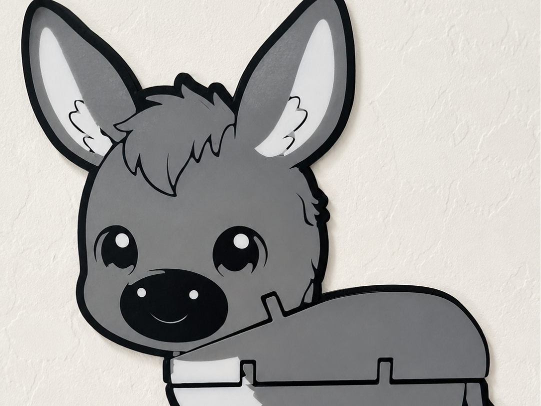 Cute Flex Donkey|Articulated Print-in-Place Animal
