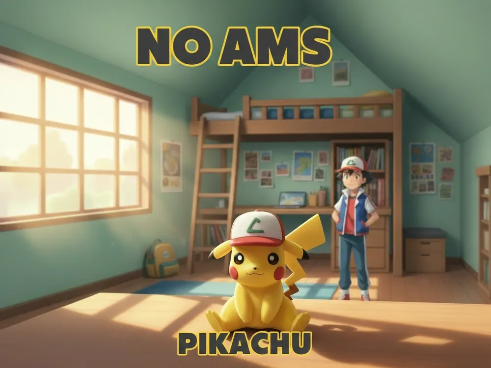 Accesorio para impresora 3D: Pikachu / No AMS. Referencia del modelo original.