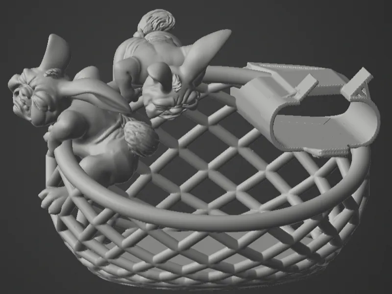 Pooping Bunnies Purge Basket