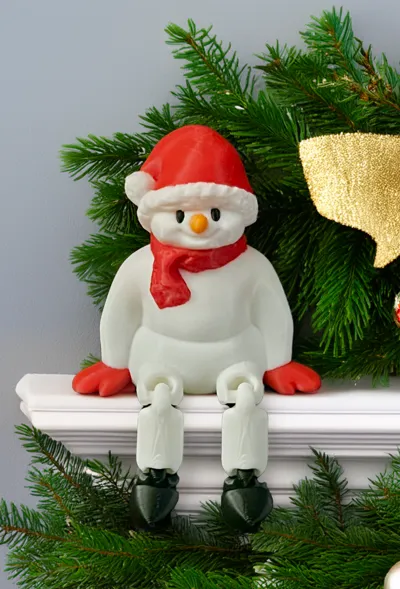 Snowman Shelf Buddy - Free 3D Print Model - MakerWorld