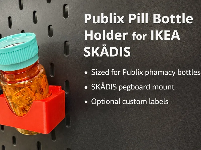 Publix RX Pill Bottle Holder – IKEA SKADIS