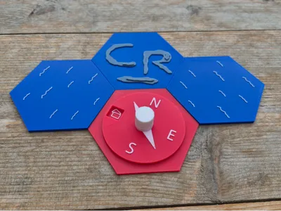 CargoRally Boardgame: Spinning Compass Dice