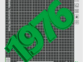 1976 mit Vase (optimal für 50 Geburtstag)