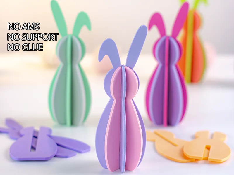 Easy Easter Bunny – Slot Assembly – No Support
