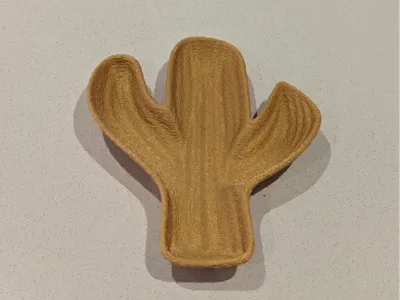 Cactus shaped plate
