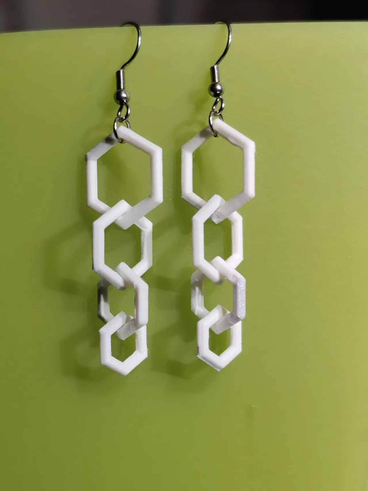 Interlocking Hexagon Earrings view 4