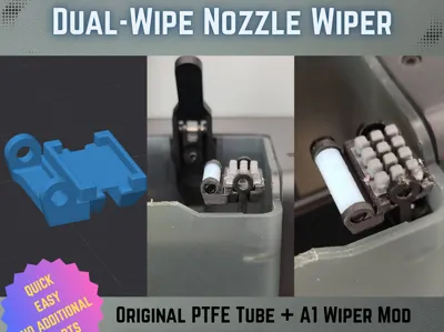 Dual-Wipe Nozzle Wiper for  X1C P1S