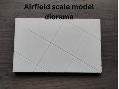 Model airfield diorama