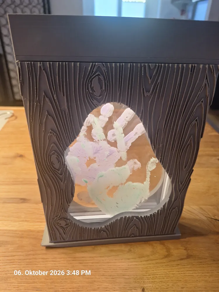 Memory Lightbox – Handprint & Footprint Gift - Free 3D Print Model ...