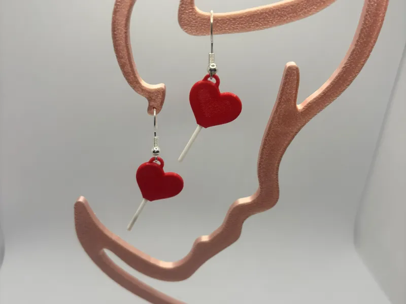 Heart Lollipop Earrings