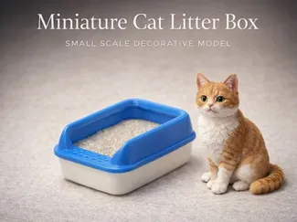 1:12迷你微缩猫砂盆