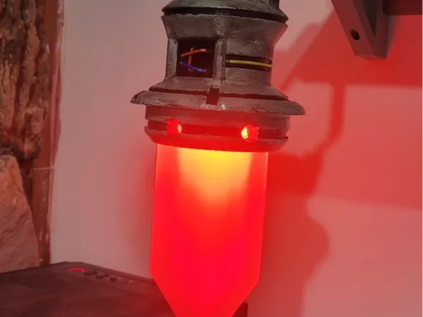 Lanterne cristal futuriste