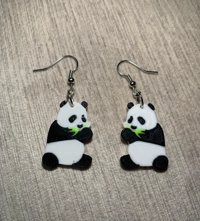 PANDA EARRINGS MULTICOLOR