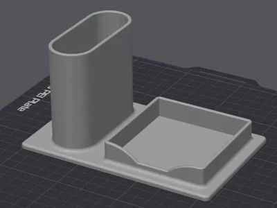 Pen and Post-it Holder Desk Organizer
