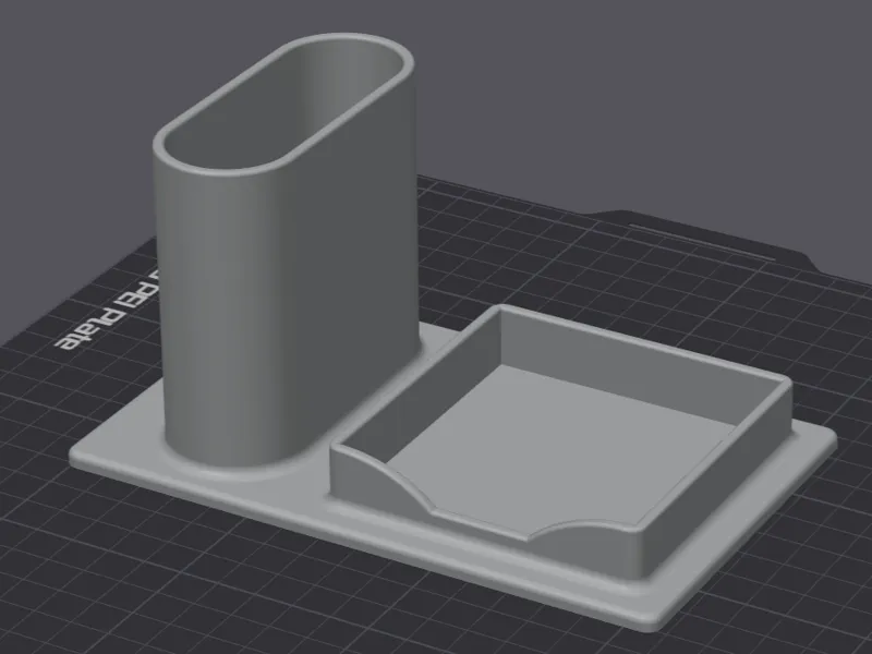 Pen and Post-it Holder Desk Organizer