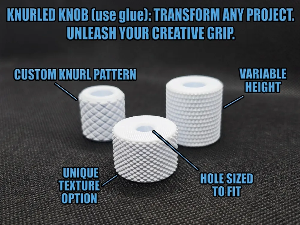 Letrero o emblema decorativo: Knurled knob. Referencia del modelo original.