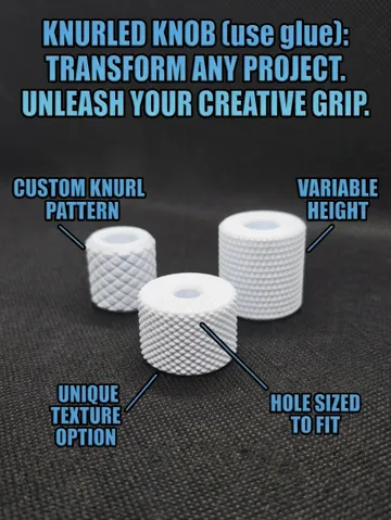 Letrero o emblema decorativo: Knurled knob — vista de referencia 2