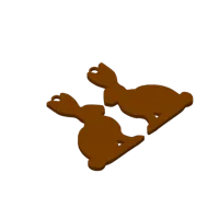 Boucle d'oreille lapin de Pâques — photo 3