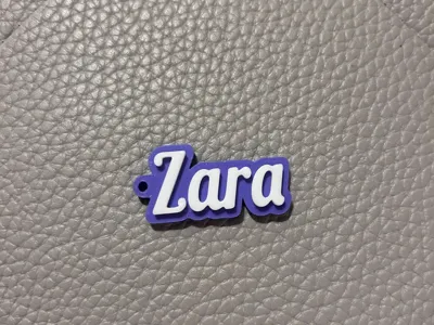 Zara name keychain