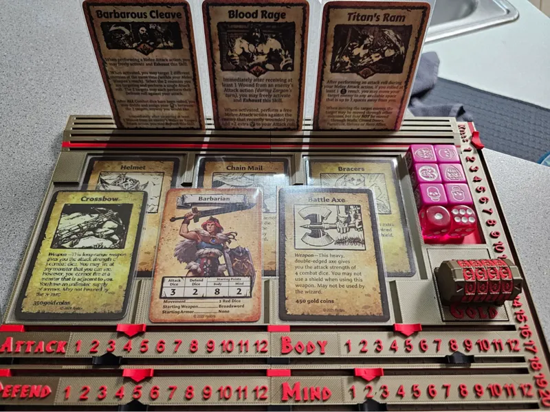 HeroQuest Player Board
