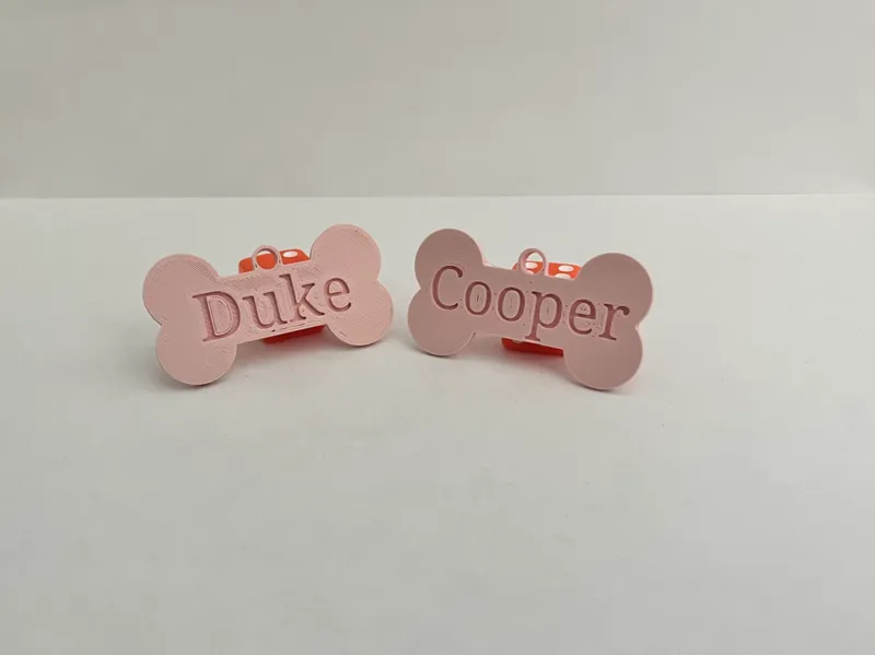 Dog name tag