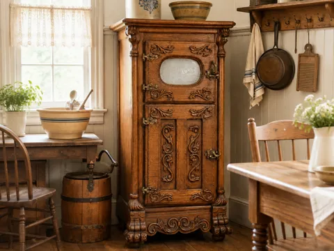 Caja o estuche: Miniature Victorian Ice Box — referencia de MakerWorld