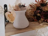 Vase côtelé silhouette sablier — photo 1