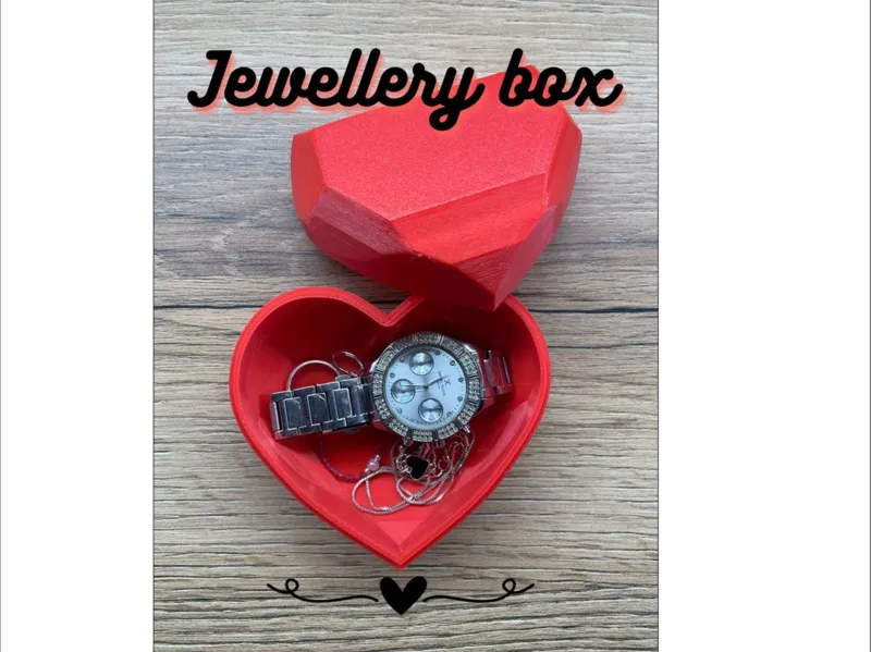 Heart jewelry box, valentines