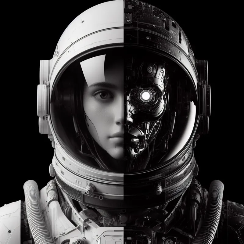 Bionic astronaut girl HUEFORGE