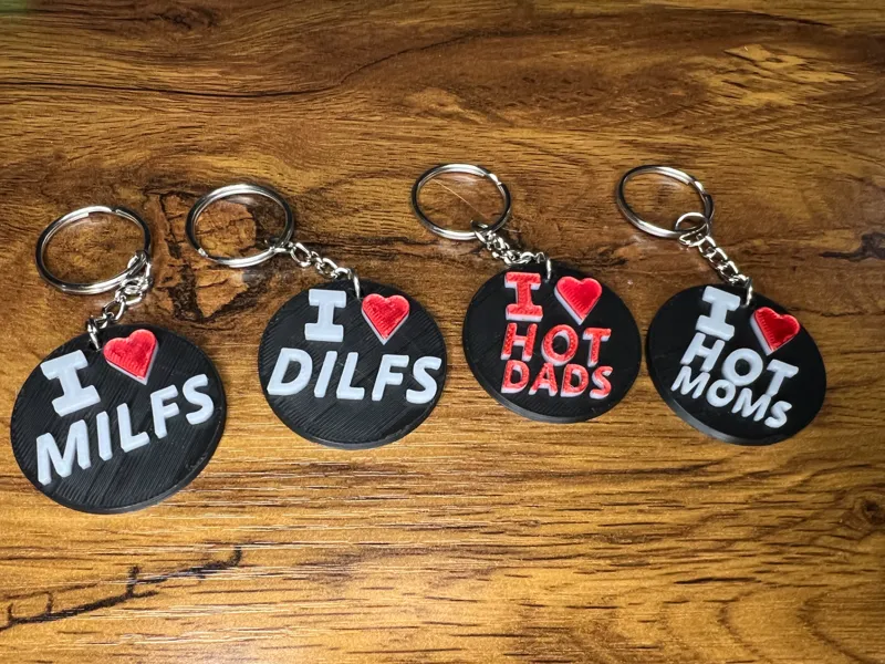 I Love ... Keychains