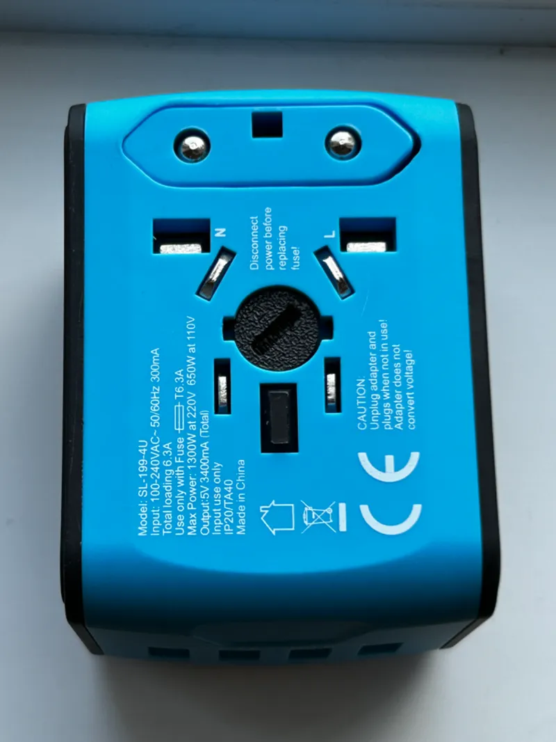 Fuse Cap for travel adapter