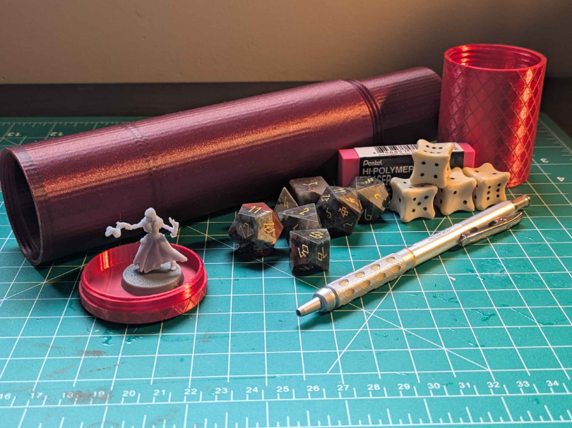 RPG Tube - Tabletop Storage w/Magnetic Mini Holder