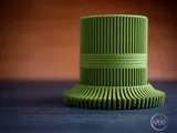 Саксия с ребриста поставка