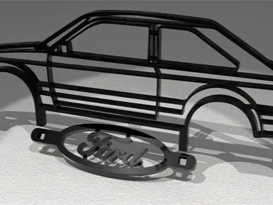 Ford XR3i Wall Art with Stand