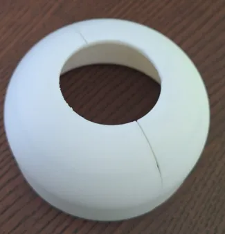 Rosette 43mm for drain / wall connection