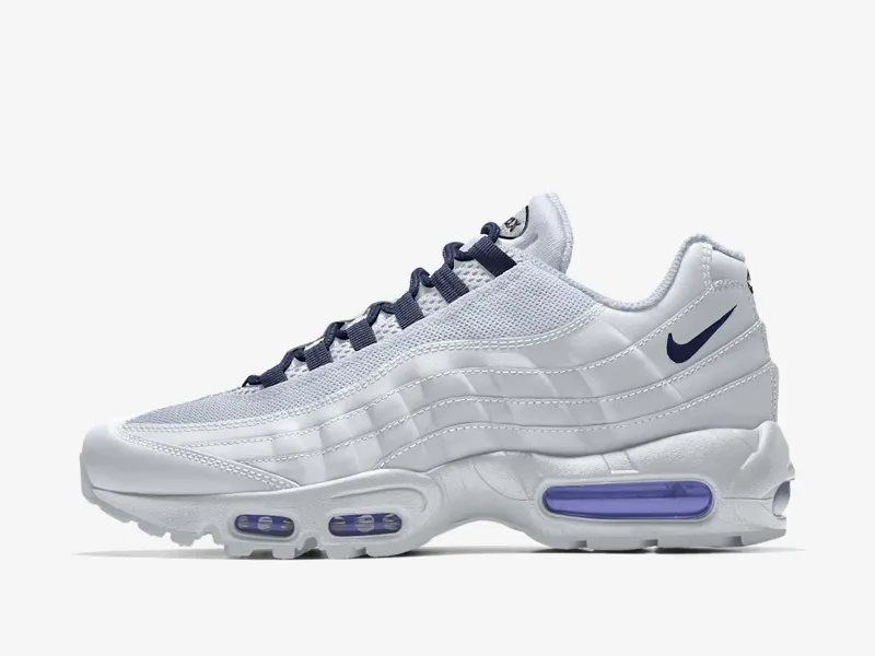 Nike 95 white and dark blue