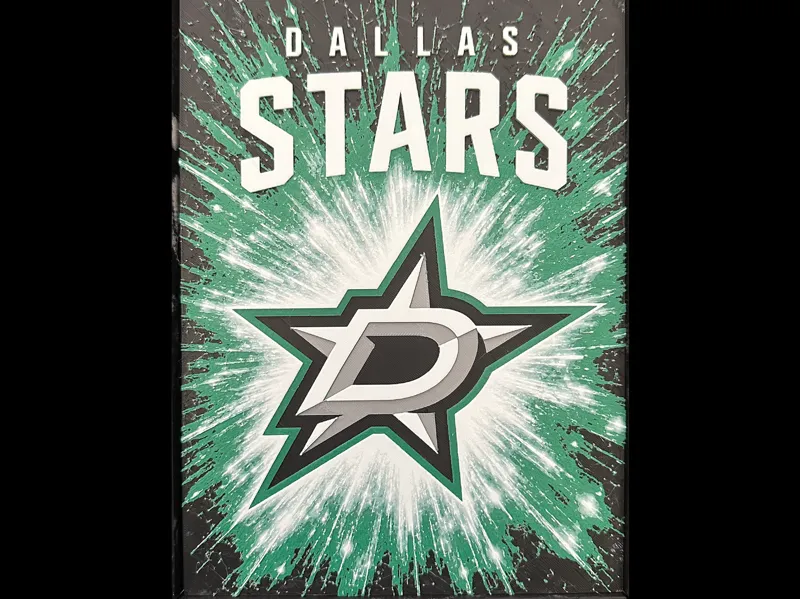Dallas Stars NHL Hueforge (Bursting Star)