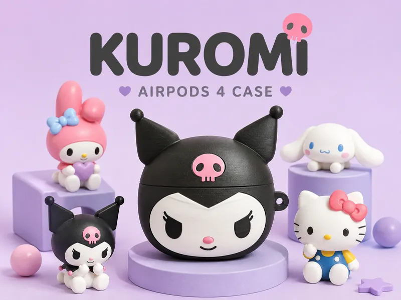 Kuromi Shaped Airpods4 Case
