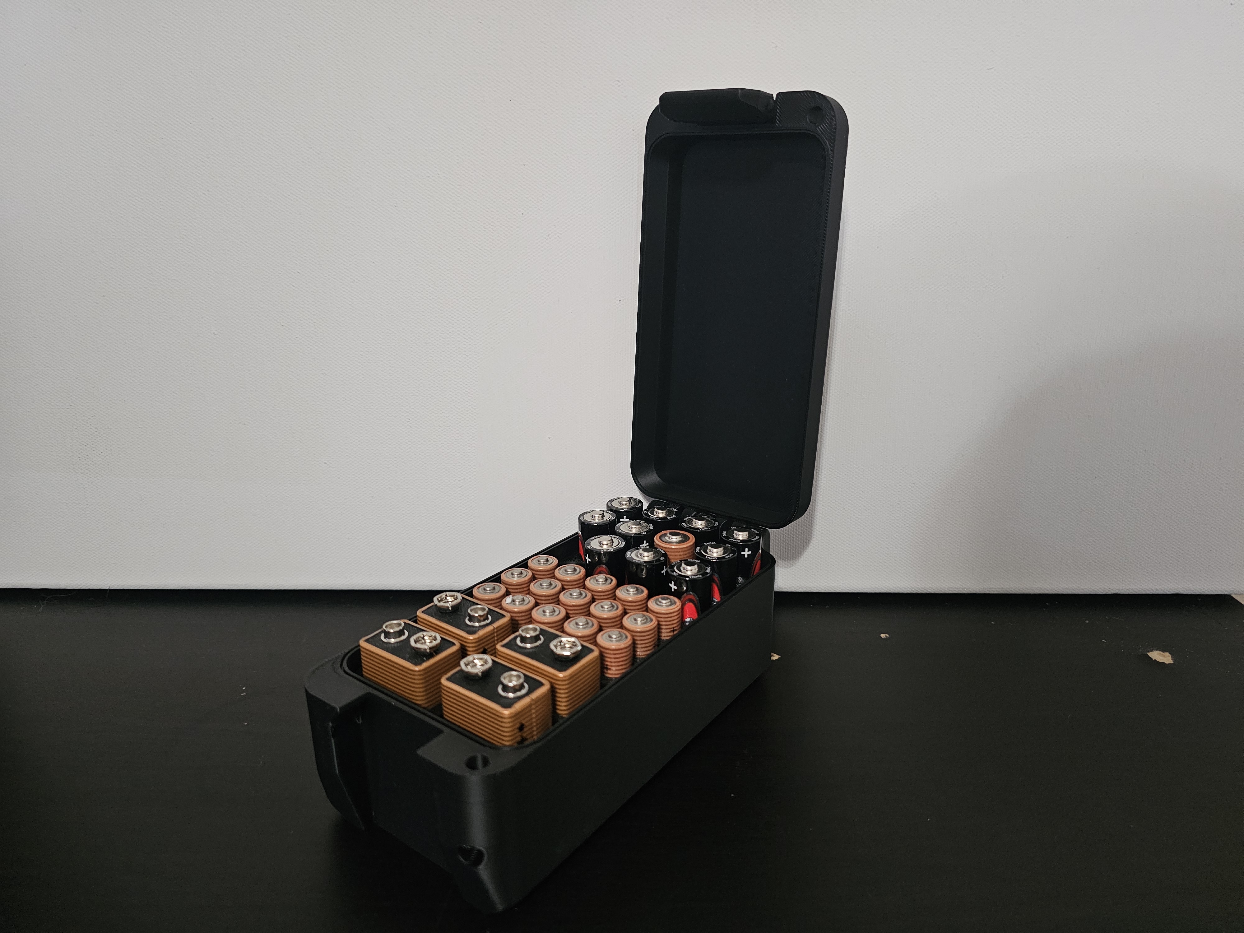 Miniatura 2 do modelo 3D Battery Box - AA,AAA,9V - Stackable