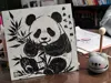 Print with 100% infill, 0.08mm layer height, 0.16mm raft in black and white