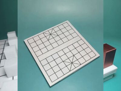 Lightweight and portable: A minimalist 3D printed Chinese chess set, ready to play anytime
