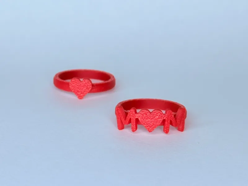 MOM Heart Ring (Only 0.5g of filament)