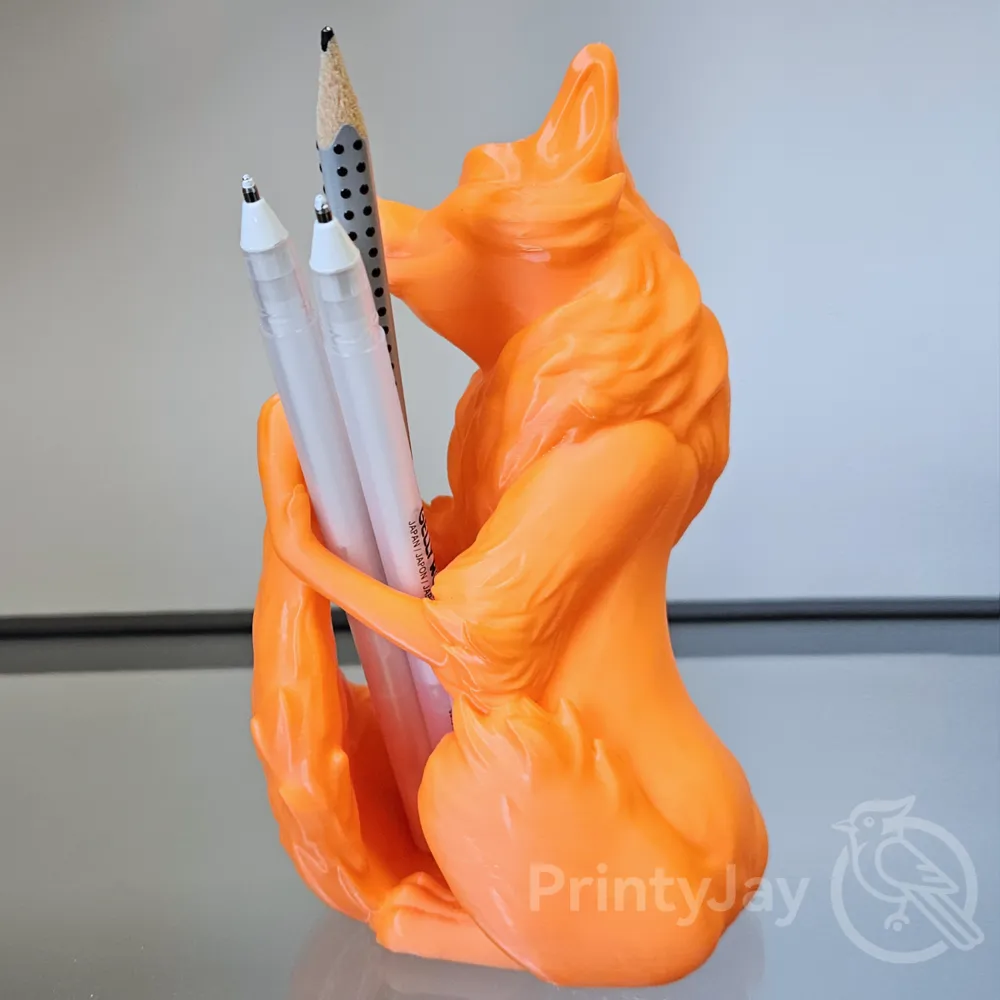 Cute Fox Pencil Holder - Free 3D Print Model - MakerWorld