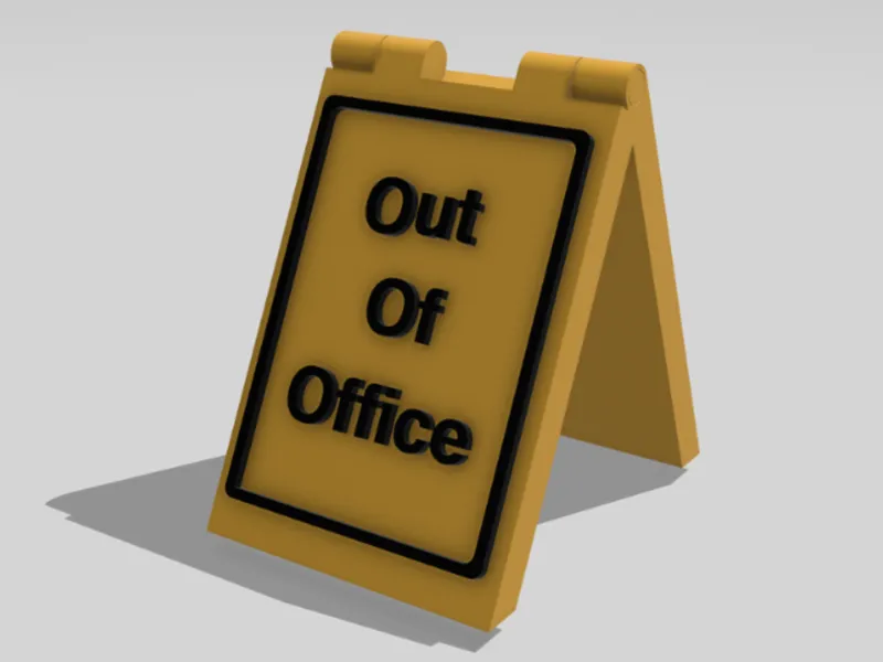 Out of Office & Working From Home Desk Signs