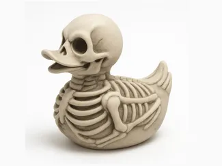 Canard-Squelette d'Halloween Multiparts
