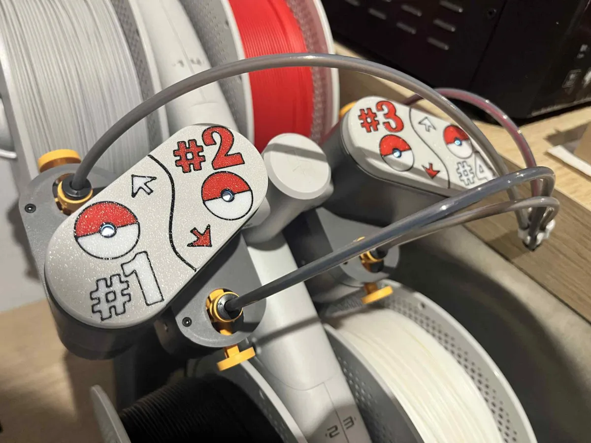 Poké-AMS-Lite Numbers – Spool Indicators - Free 3D Print Model - MakerWorld