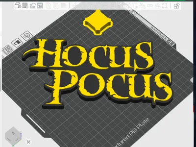 Hocus Pocus Hanging Sign 